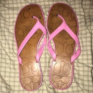 Coach flip flops